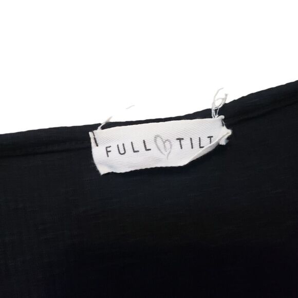 Full Tilt Dress Size Medium Long Sleeve Shirt Dress V-neck Front Lace Tie Used - Picture 4 of 5